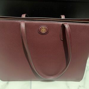 Tory Burch Deep Red Tote Bag